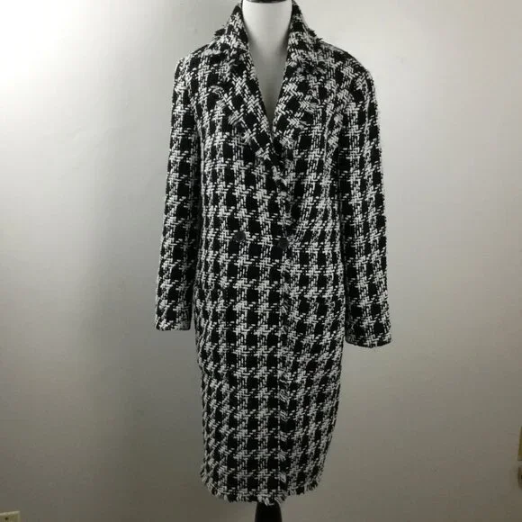 Joie Aubrielle Houndstooth Coat s - Picture 9 of 10